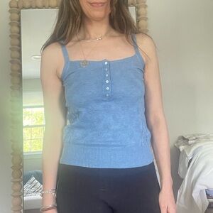 Yuca Paris Knit Pointelle Top NWT